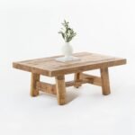 Vandana Zenova Lyra Wooden Coffee Table for Modern Living Room and Contemporary Home Décor