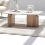 Vandana Astra Merino Marble Coffee Table for Modern Living Room and Contemporary Interiors