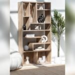 Vandana Altis Prime Wooden Display Shelves Unit Modern Solid Wood Minimalist Storage Desig