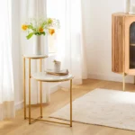 Vandana Lyra Aston marble side table