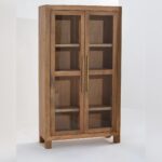 Vandana Vesta Arista Wooden Display Cabinet Modern Solid Wood Minimalist Storage Furniture