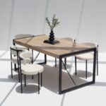 Vandana Zentrix Vesta Mango Wood Dining Table with Solid Handmade Contemporary Design