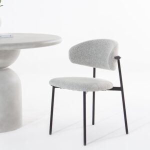 Vandana Zentrix Vento Taupe Dining Chair with Modern Ergonomic Design and Premium Comfort