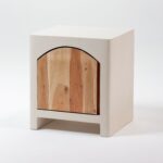 Vandana Orion Hexa Wooden Bedside Table Modern Minimalist Solid Wood Nightstand Design
