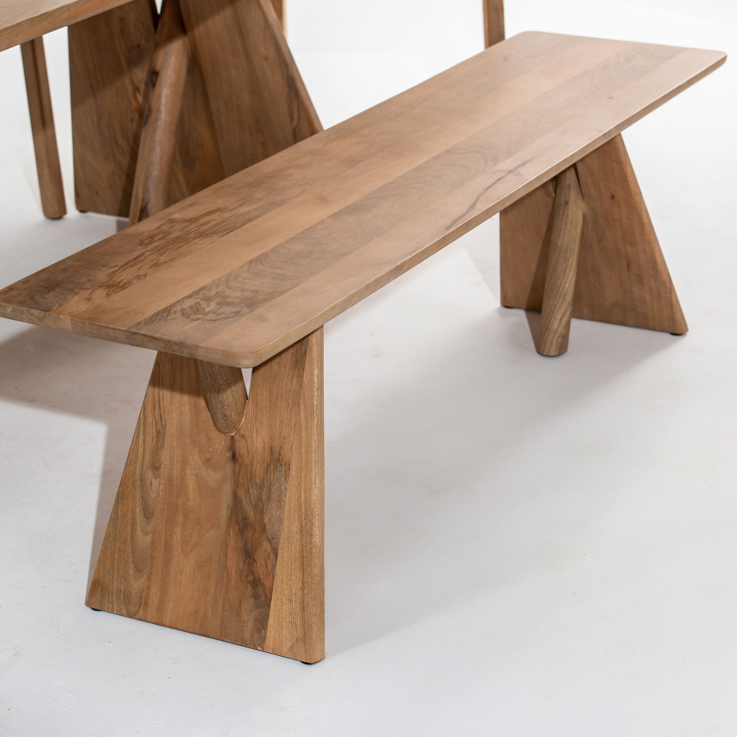 Vandana Falcon Aston Dark Acacia Wooden Bench for Stylish Indoor & Outdoor Modern Seating Vandana Falcon Aston Dark Acacia Wooden Bench for Stylish Indoor & Outdoor Modern Seating