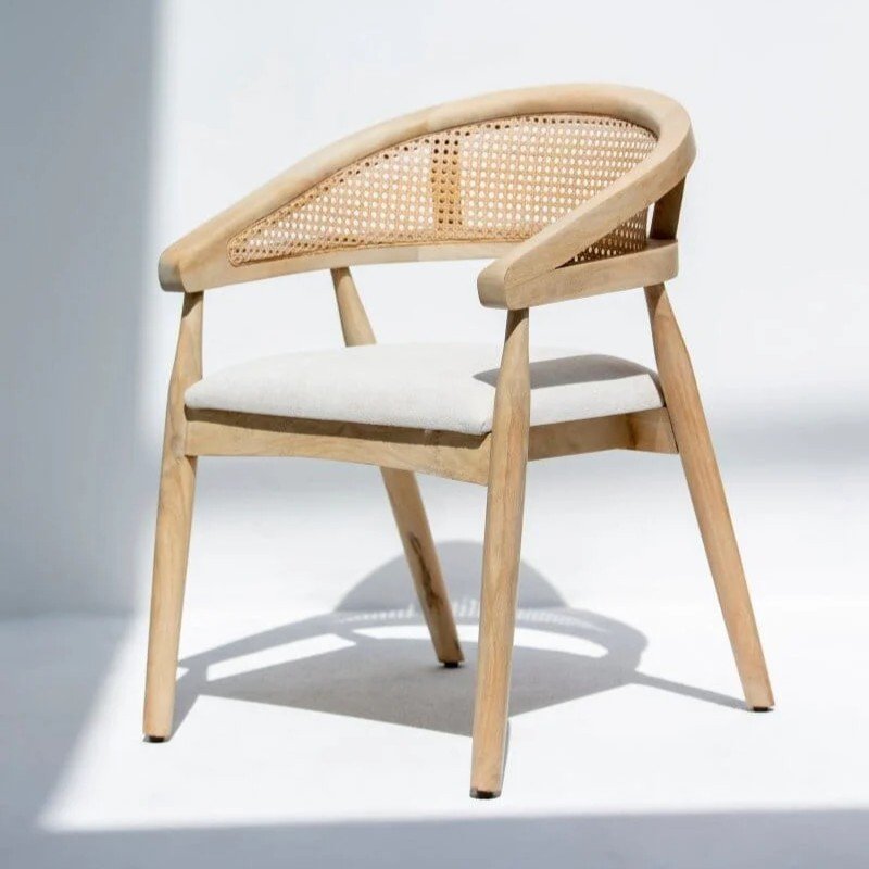 Vandana Falcon Stellar Rattan Dining Chair with Comfortable Seating for Modern Homes & Interiors Vandana Falcon Stellar Rattan Dining Chair with Comfortable Seating for Modern Homes & Interiors