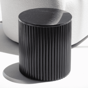Vandana Orion Vento Side Tables with Black Wooden Base 9 Top Variants Modern Accent Design