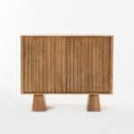 Vandana Falcon Hexa 2-Door Wooden Sideboard with Elegant Storage for Modern Home Interiors