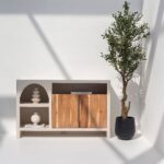 Vandana Pebble Vesta Industrial 3 Drawers & 1 Door Sideboard for Stylish Modern Home Storage