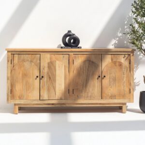 Vandana Pebble Radiant Wooden Sideboard for Stylish Indoor & Outdoor Modern Home Interiors