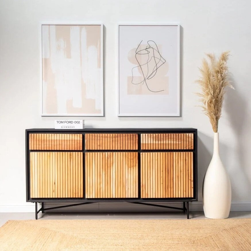 Vandana Pebble Sereno Media Console & Buffet for Stylish Modern Home Interiors & Storage Vandana Pebble Sereno Media Console & Buffet for Stylish Modern Home Interiors & Storage