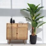 Vandana Pebble Flux Rattan Sideboard with Two Drawers & Two Doors for Stylish Modern Interiors