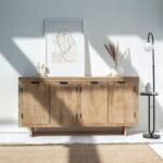 Vandana Arista Astra 4-Doors Wooden Sideboard for Stylish Modern Indoor & Outdoor Home Interiors