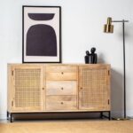 Vandana Arista Altis Rattan Sideboard for Stylish Modern Indoor & Outdoor Home Interiors