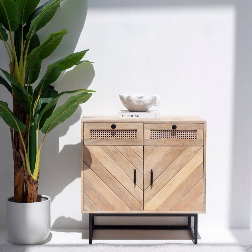 Vandana Arista Zentrix Herringbone Textured Sideboard for Stylish Modern Indoor & Outdoor Interiors Vandana Arista Zentrix Herringbone Textured Sideboard for Stylish Modern Indoor & Outdoor Interiors