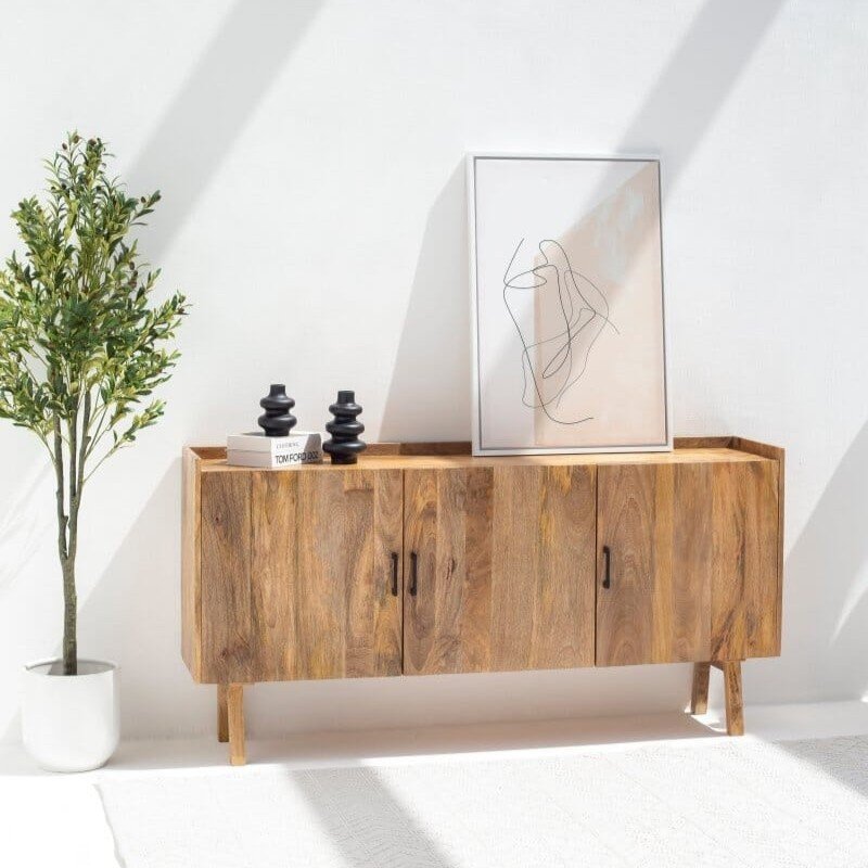 Vandana Arista Falcon Mango Wood Sideboard for Stylish Modern Indoor & Outdoor Home Interiors Vandana Arista Falcon Mango Wood Sideboard for Stylish Modern Indoor & Outdoor Home Interiors