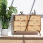 Vandana Arista Nimbus Rattan Drawers Dresser for Stylish Modern Indoor & Outdoor Home Interiors