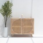 Vandana Arista Prime Rattan Wood Sideboard for Stylish Modern Indoor & Outdoor Home Interiors