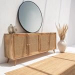 Vandana Arista Arion Rattan TV Unit & Buffet for Stylish Modern Indoor & Outdoor Home Interiors