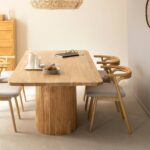 Vandana Solace Vesta acacia wood dining table