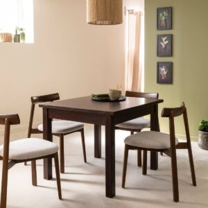 Vandana Solace Elara mango wood dining table with extensions