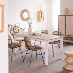 Vandana Nimbus Lunaris mango wood dining table