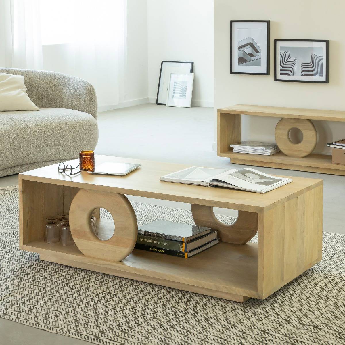 Vandana Nimbus Vista mango wood coffee table Vandana Nimbus Vista mango wood coffee table