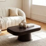 Vandana Elara Pebble dark mango wood coffee table