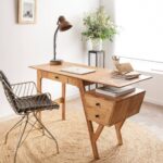 Vandana Lyra Sierra acacia wood desk
