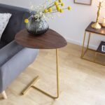 Vandana Lyra Elara mango wood and metal side table