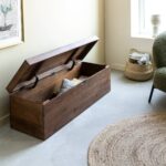 Vandana Vertex Aston Dark Mango Wood Chest Bench