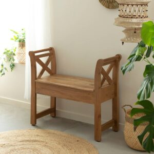 Vandana Vertex Stellar Isolde acacia wood bench