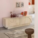 Vandana Cresta Sierra bleached mango wood TV stand