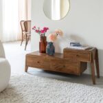 Vandana Cresta Novara 3-drawer TV stand in mango wood