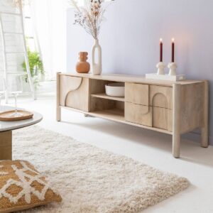 Vandana Mira Nimbus mango wood TV stand