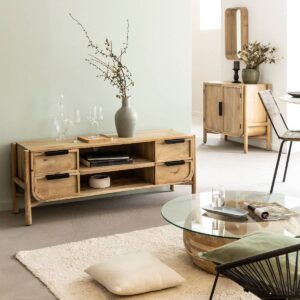 Vandana Mira Prime mango wood TV stand