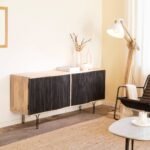 Vandana Mira Ultra TV stand in mango wood and metal