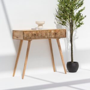 Vandana Sierra Sereno Wooden Console Modern Minimalist Solid Wood Accent Furniture Design