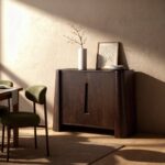 Vandana Stellar Zenova dark mango wood tall sideboard