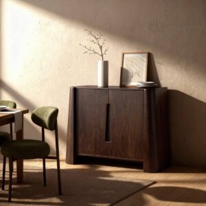 Vandana Stellar Zenova dark mango wood tall sideboard