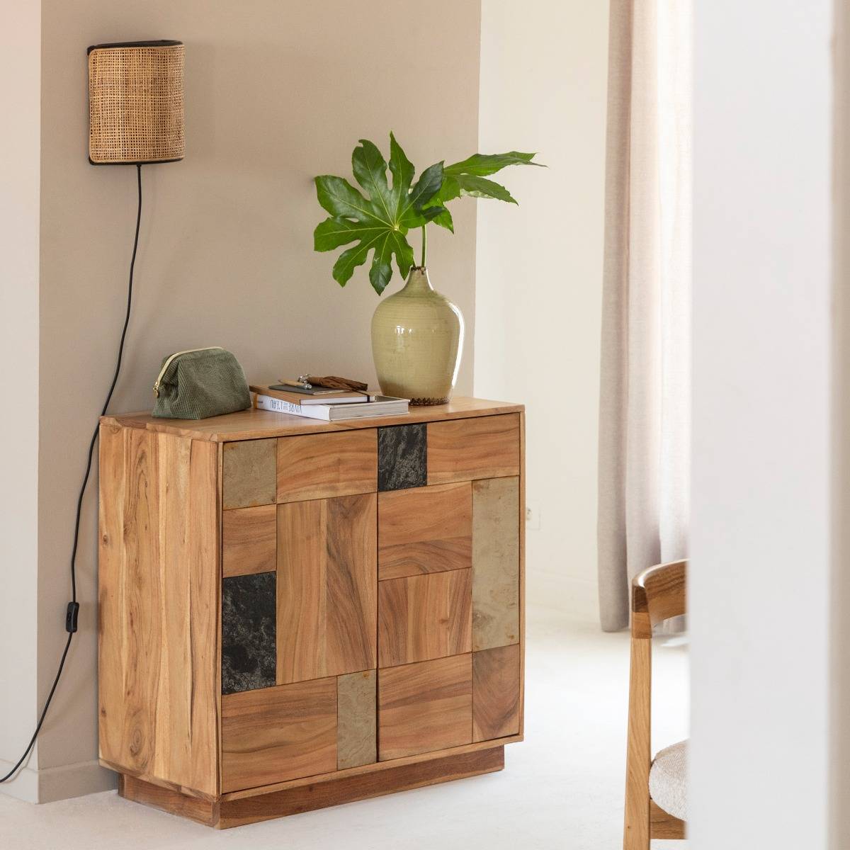 Vandana Stellar Arista acacia wood sideboard Vandana Stellar Arista acacia wood sideboard