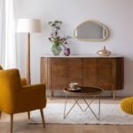 Vandana Stellar Elara sideboard in mango wood and Siena marble