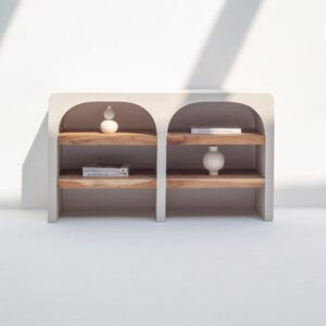 Vandana Sierra Optima Wooden Display Console Modern Minimalist Solid Wood Accent Furniture
