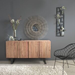 Vandana Radiant Sierra Acacia Wood and Metal Buffet - Buffet - Sideboard & Display Cabinet - Products