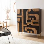 Vandana Radiant Aureo mango wood and metal sideboard