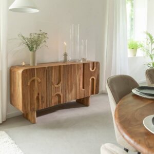 Vandana Radiant Elara dark acacia wood sideboard