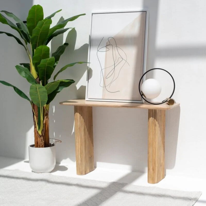 Vandana Sierra Vista Mango Wood Console Table Modern Minimalist Solid Wood Accent Design Vandana Sierra Vista Mango Wood Console Table Modern Minimalist Solid Wood Accent Design