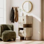 Vandana Radiant Vista light mango wood tall sideboard