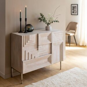 Vandana Radiant Terra small mango wood sideboard
