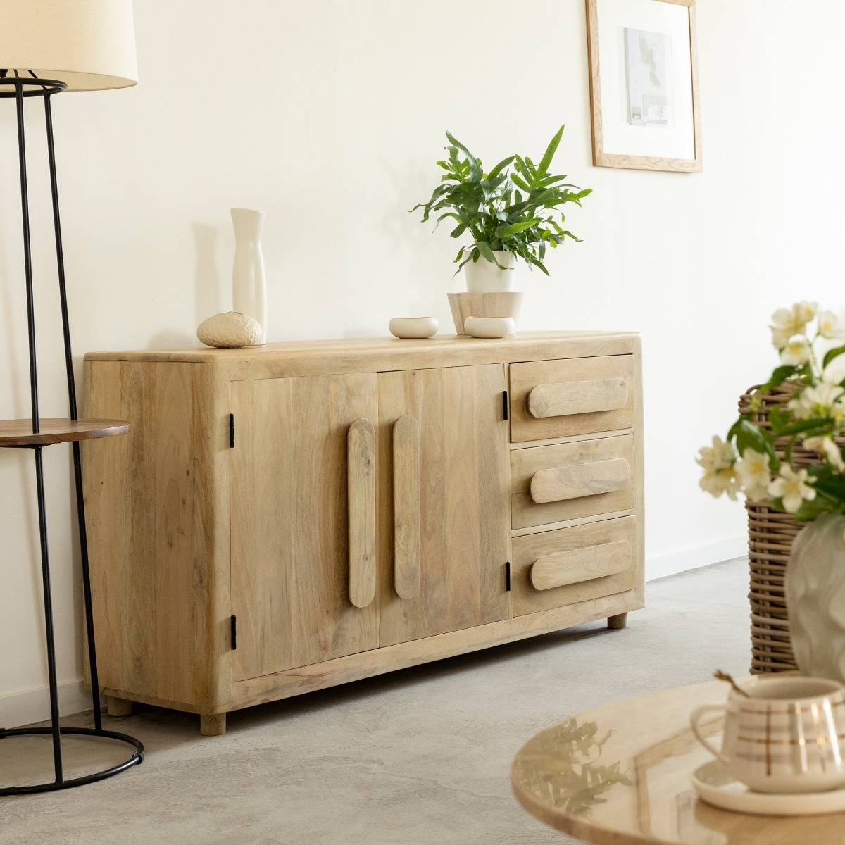 Vandana Sereno Sierra mango wood sideboard Vandana Sereno Sierra mango wood sideboard